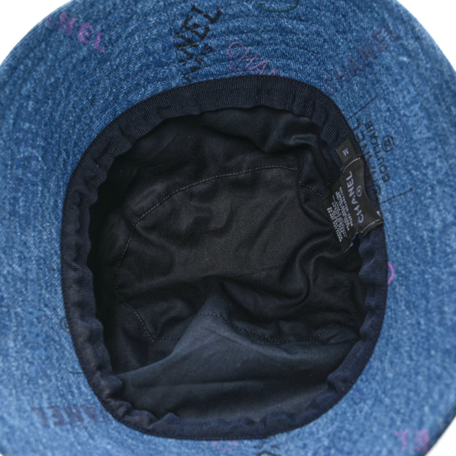 Chanel Denim Mood Cloche Bucket Hat M Blue 7 of 9
