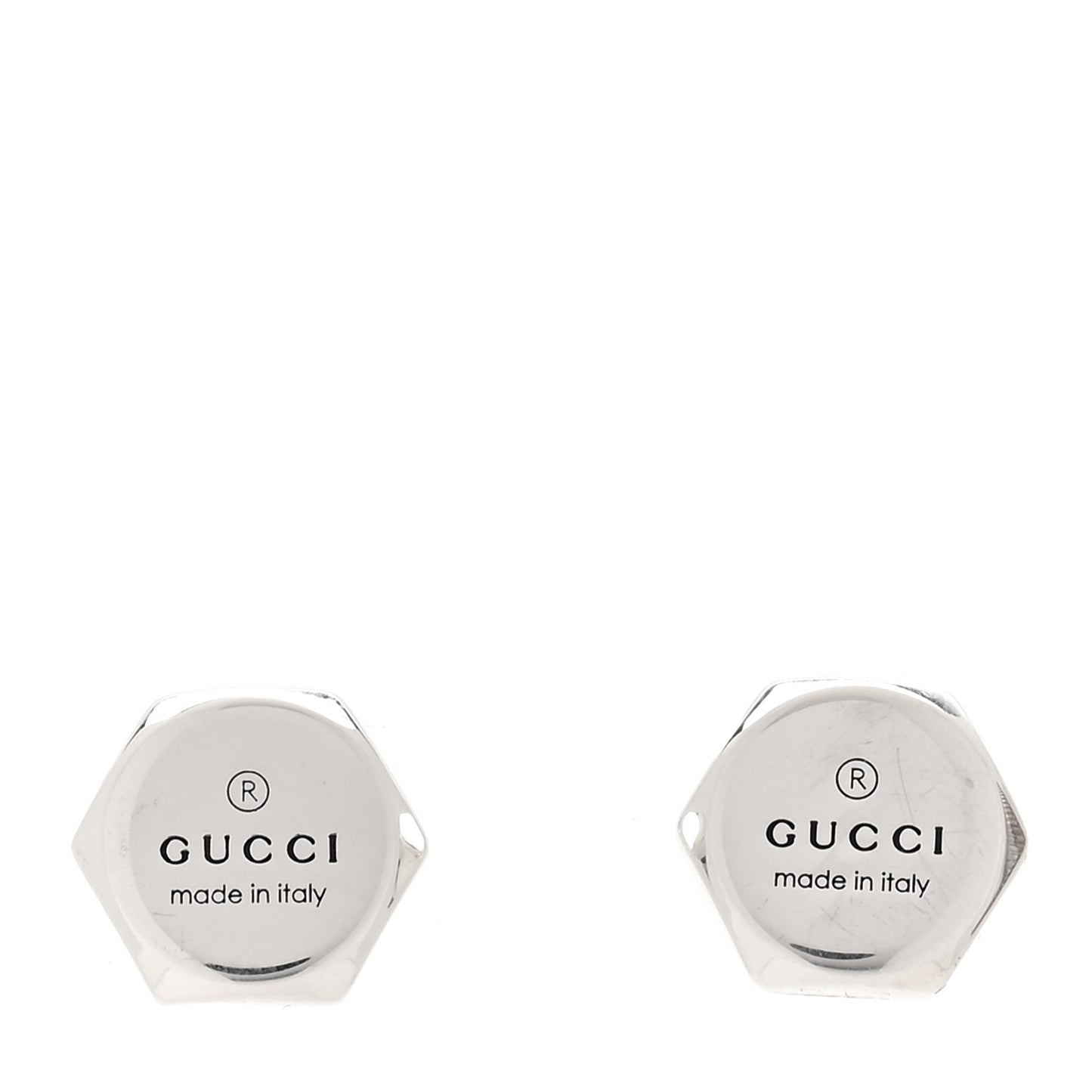 Sterling Silver Logo Trademark Earrings