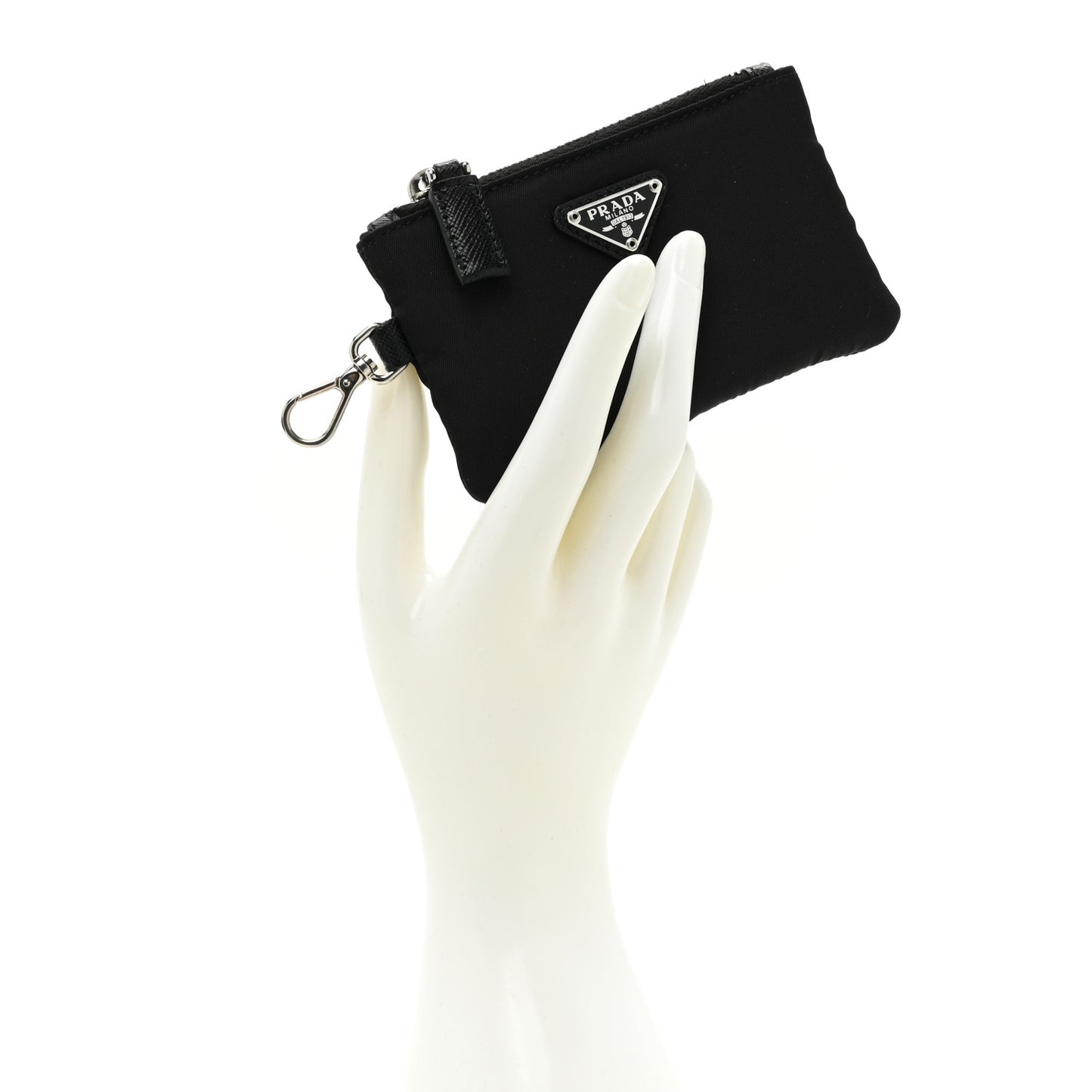 Tessuto Nylon Key Pouch Black