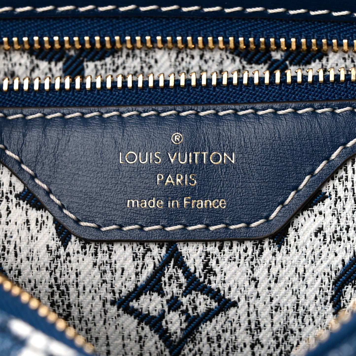 Monogram Jacquard Denim Speedy Bandouliere 25 Bleu