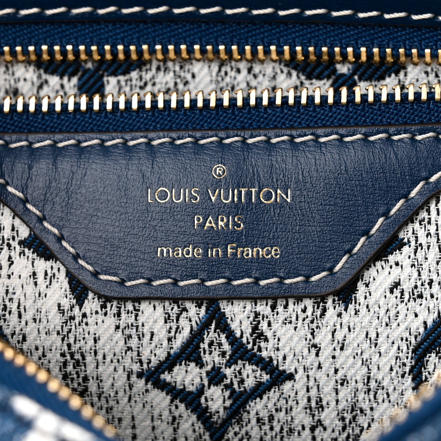 Louis Vuitton Monogram Jacquard Denim Speedy Bandouliere 25 Bleu 6 of 9