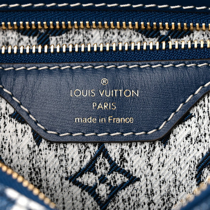 Louis Vuitton Monogram Jacquard Denim Speedy Bandouliere 25 Bleu 6 of 9