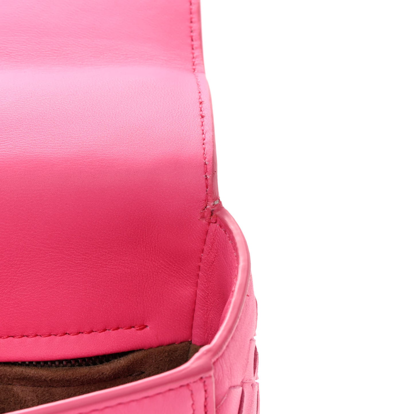 Nappa Intrecciato Alumna Bag Rosa Shock