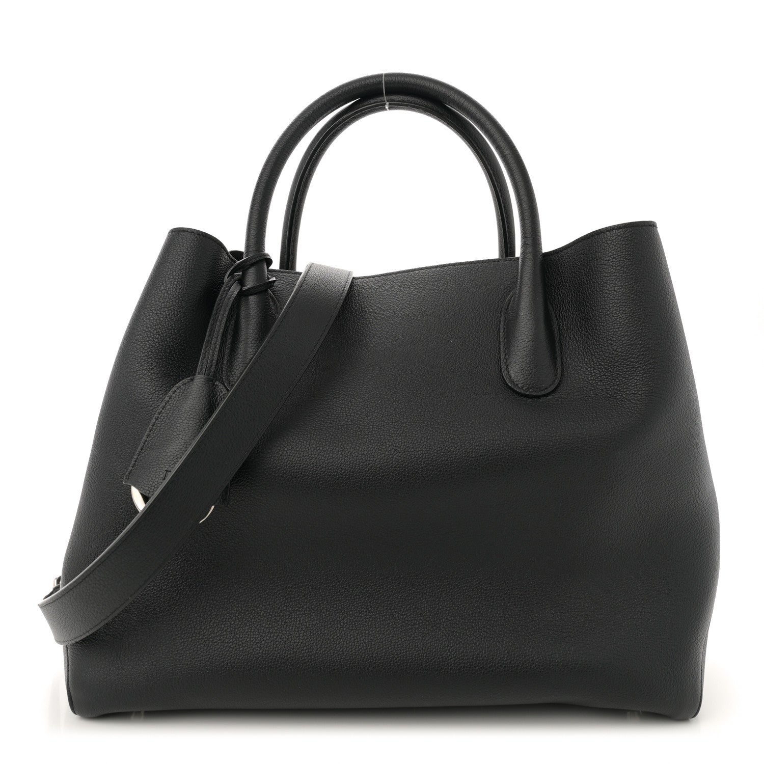 Christian Dior Supple Grained Calfskin Large Open Bar Tote Black 1 of 14