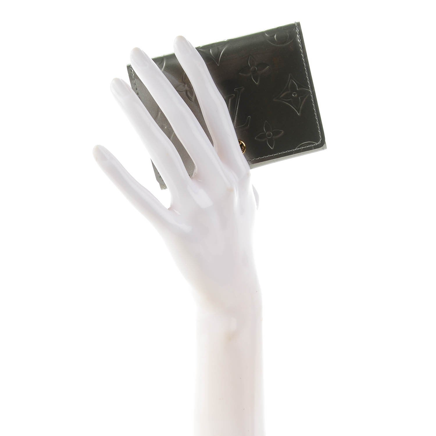 Louis Vuitton Vernis Business Card Holder Gris Art Deco 2 of 7