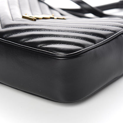 Saint Laurent Calfskin Matelasse Monogram Lou Camera Bag Black 8 of 9