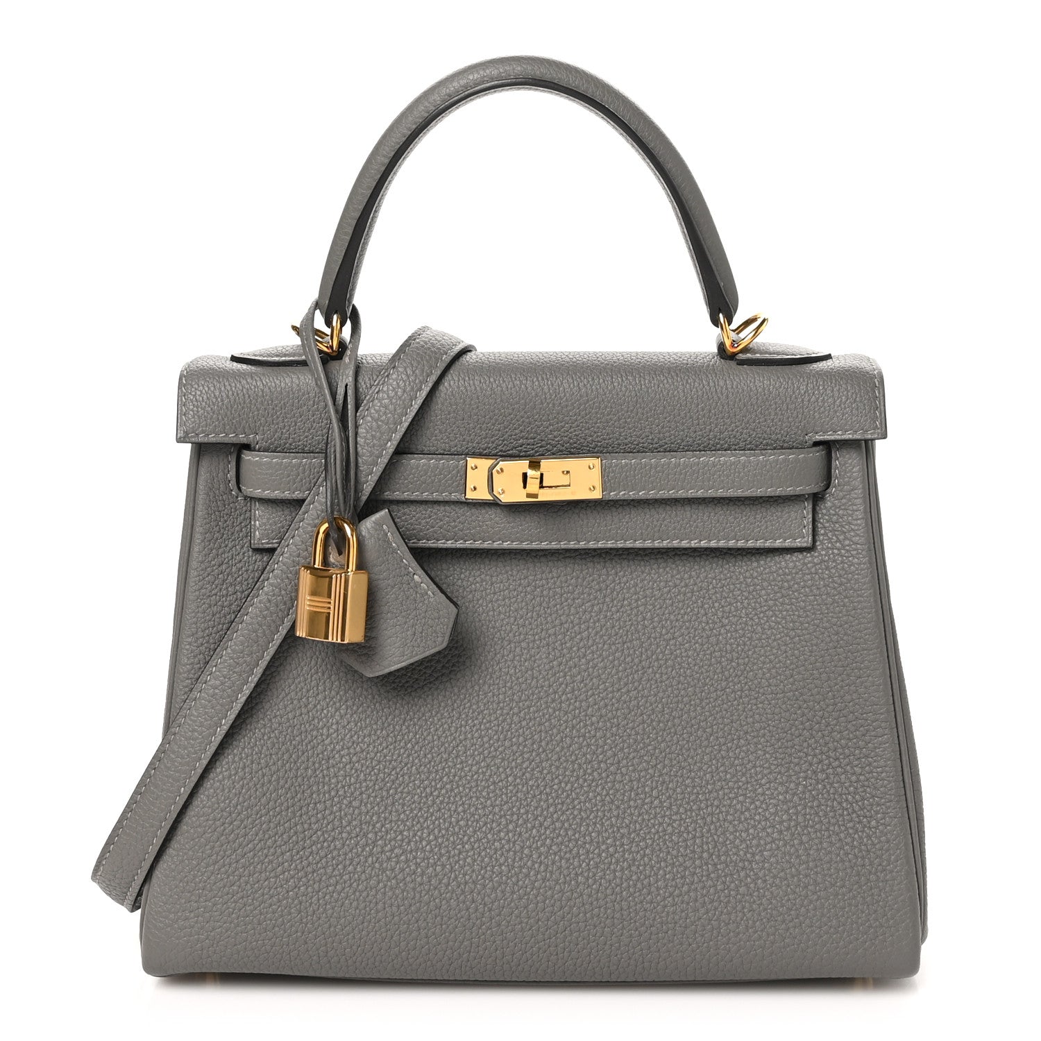 Hermes Togo Kelly Retourne 25 Gris Mouette 1 of 11