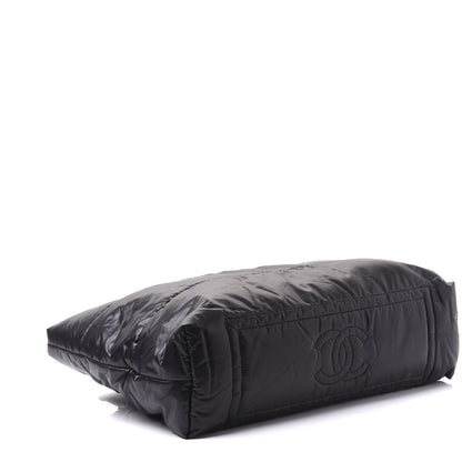 Chanel Nylon Quilted Coco Cocoon Reversible Tote Black 3 of 9
