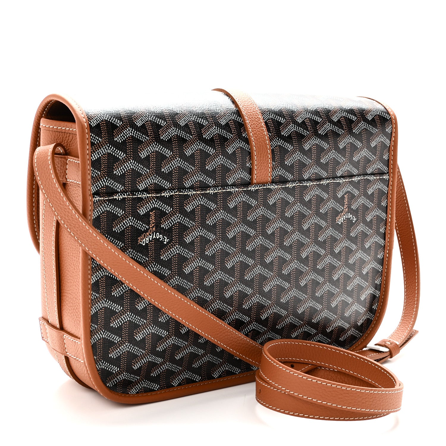 Goyard Goyardine Belvedere II MM Messenger Bag Black Gold 3 of 9