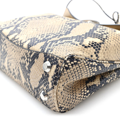 Balenciaga Snakeskin Embossed Calfskin Mini Rodeo Top Handle Handbag Natural 9 of 9