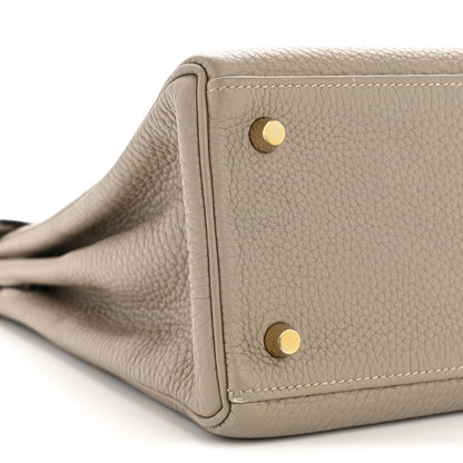 Hermes Togo Kelly Retourne 28 Gris Tourterelle 9 of 12
