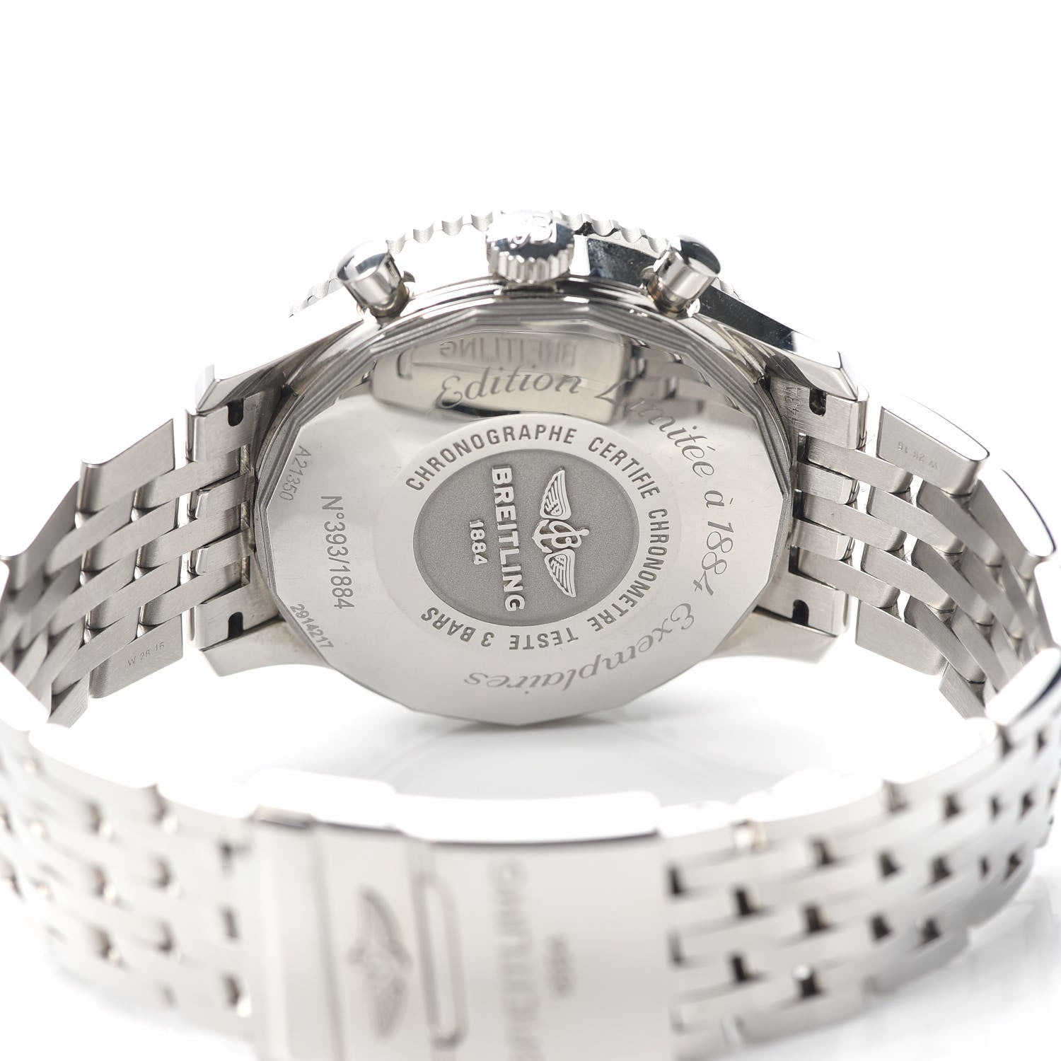 Breitling Stainless Steel 46mm 1884 Chronometre Navitimer Automatic Watch Black A21350 4 of 5