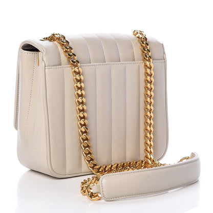 Saint Laurent Lambskin Matelasse Monogram Medium Vicky Chain Bag Crema Soft 3 of 16