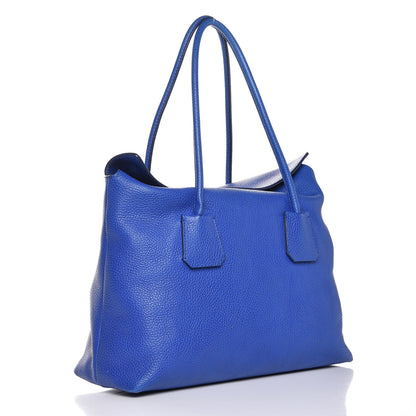 Burberry Grainy Calfskin Medium Baynard Tote Brilliant Blue 3 of 23