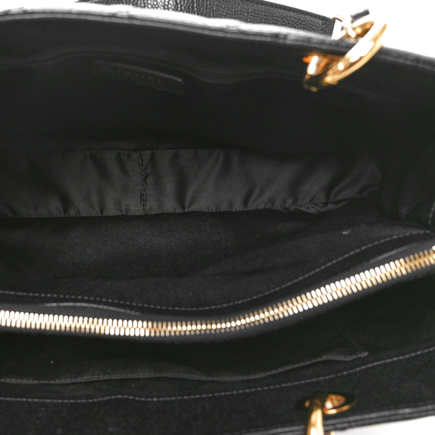 Chanel Caviar Quilted Grand Shopping Tote GST Black 5 of 10