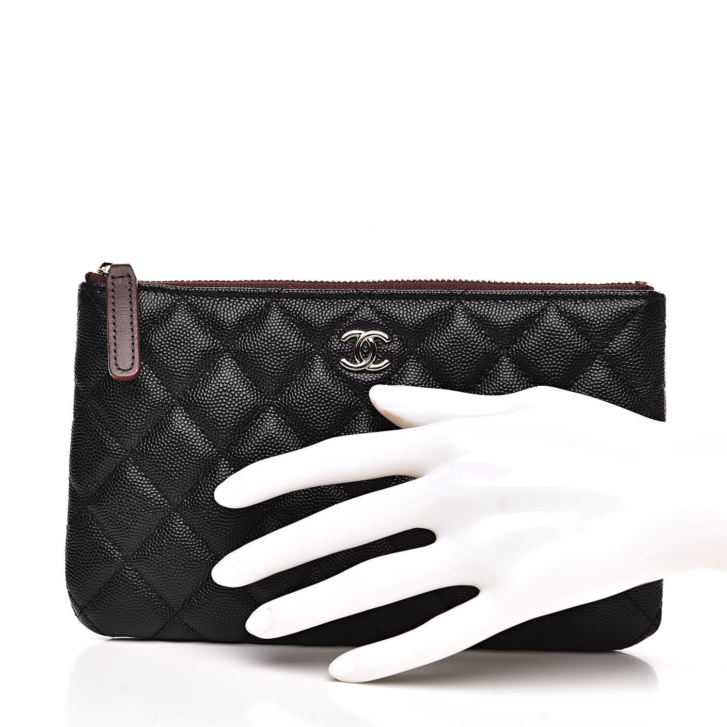 Chanel Caviar Quilted Small Pouch Black 2 of 10