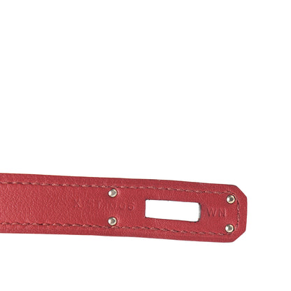 Hermes Swift Kelly Cut Clutch Pochette Rouge Grenat 6 of 6
