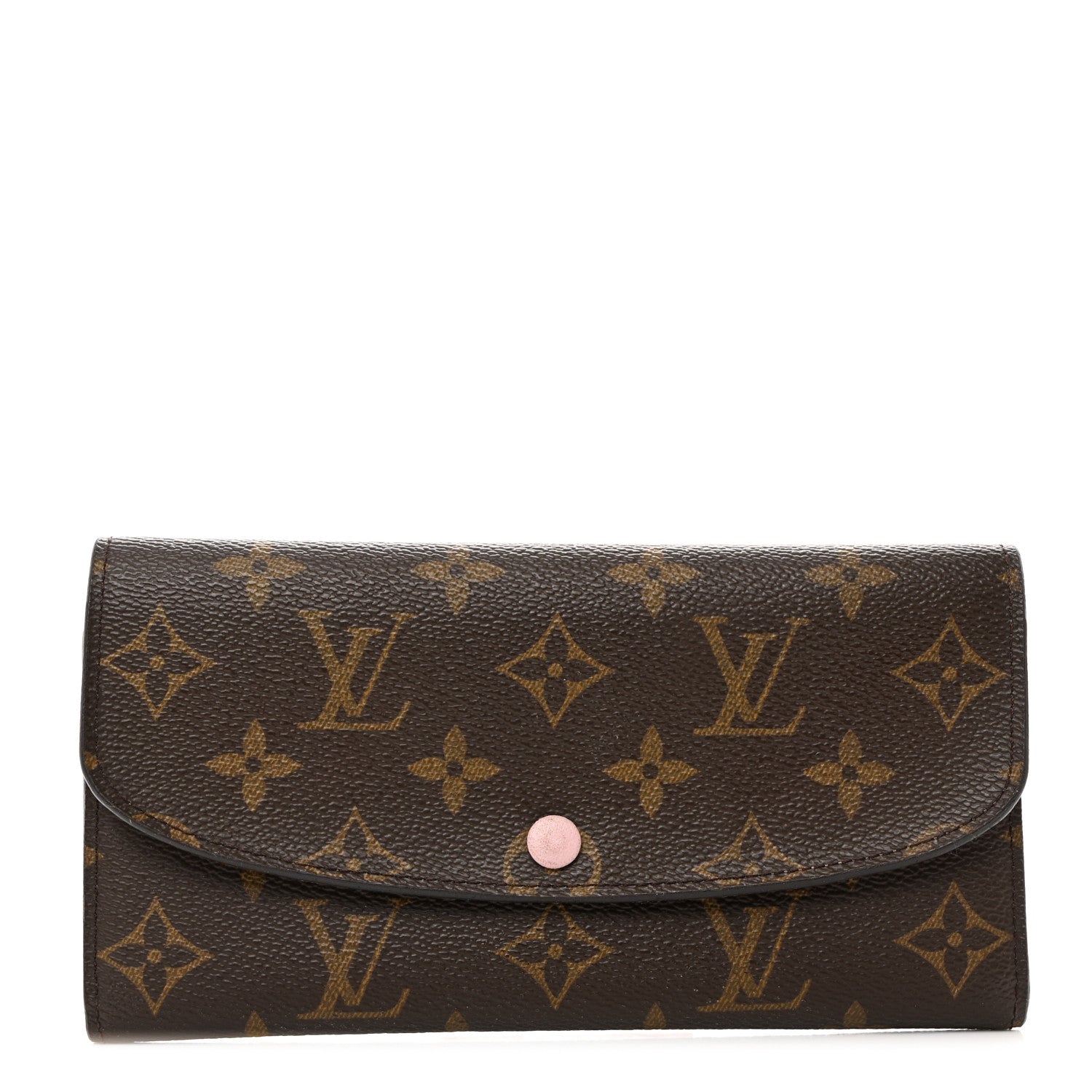 Louis Vuitton Monogram Emilie Wallet Rose Ballerine 1 of 7
