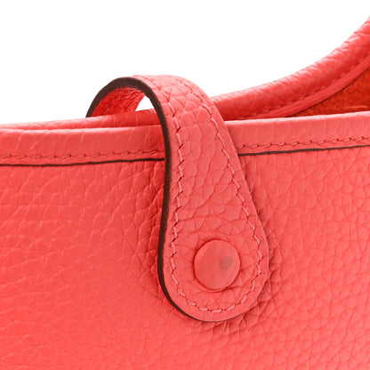 Hermes Taurillon Clemence Evelyne TPM Rouge Pivoine 12 of 12