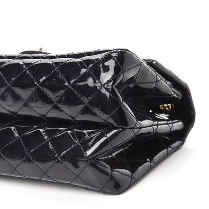 Chanel Patent Quilted Accordion Reissue 2.55 Flap Navy 8 of 15