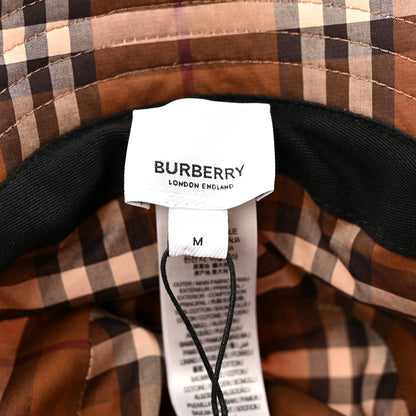 Burberry Cotton Gabardine Burberry Check Belted Heritage Bucket Hat M Sugar Pink 8 of 12