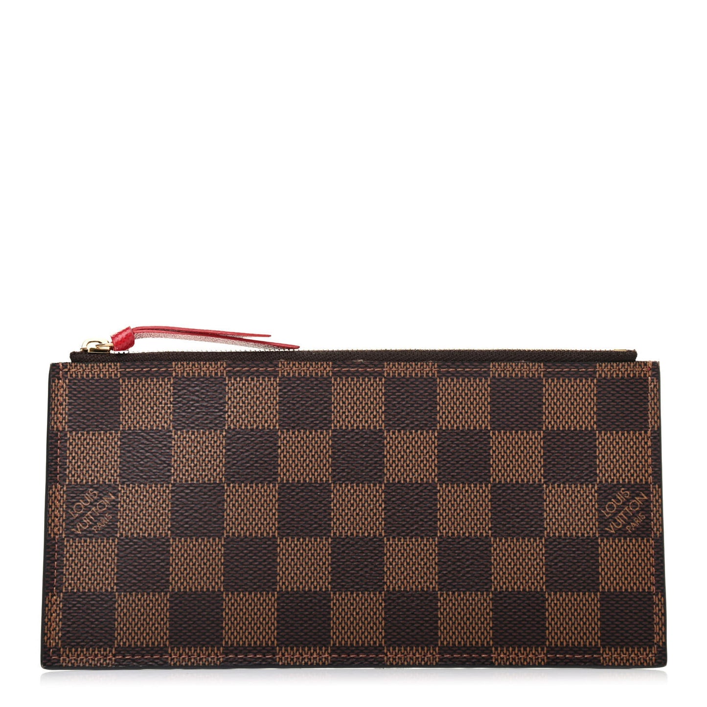Damier Ebene Felicie Chain Wallet Zippered Insert