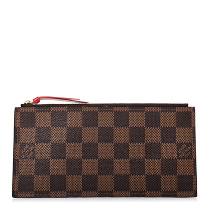 Louis Vuitton Damier Ebene Felicie Chain Wallet Zippered Insert 1 of 6