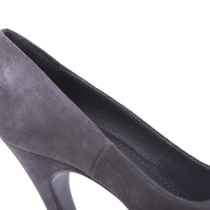 Saint Laurent Kid Scamosciato Palais 105 Pumps 35.5 Flannel Gris 8 of 9