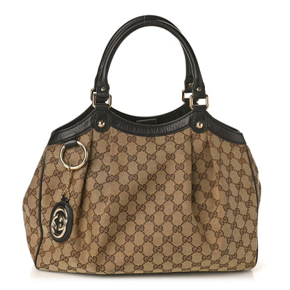 Gucci Monogram Medium Sukey Tote Dark Brown 1 of 10