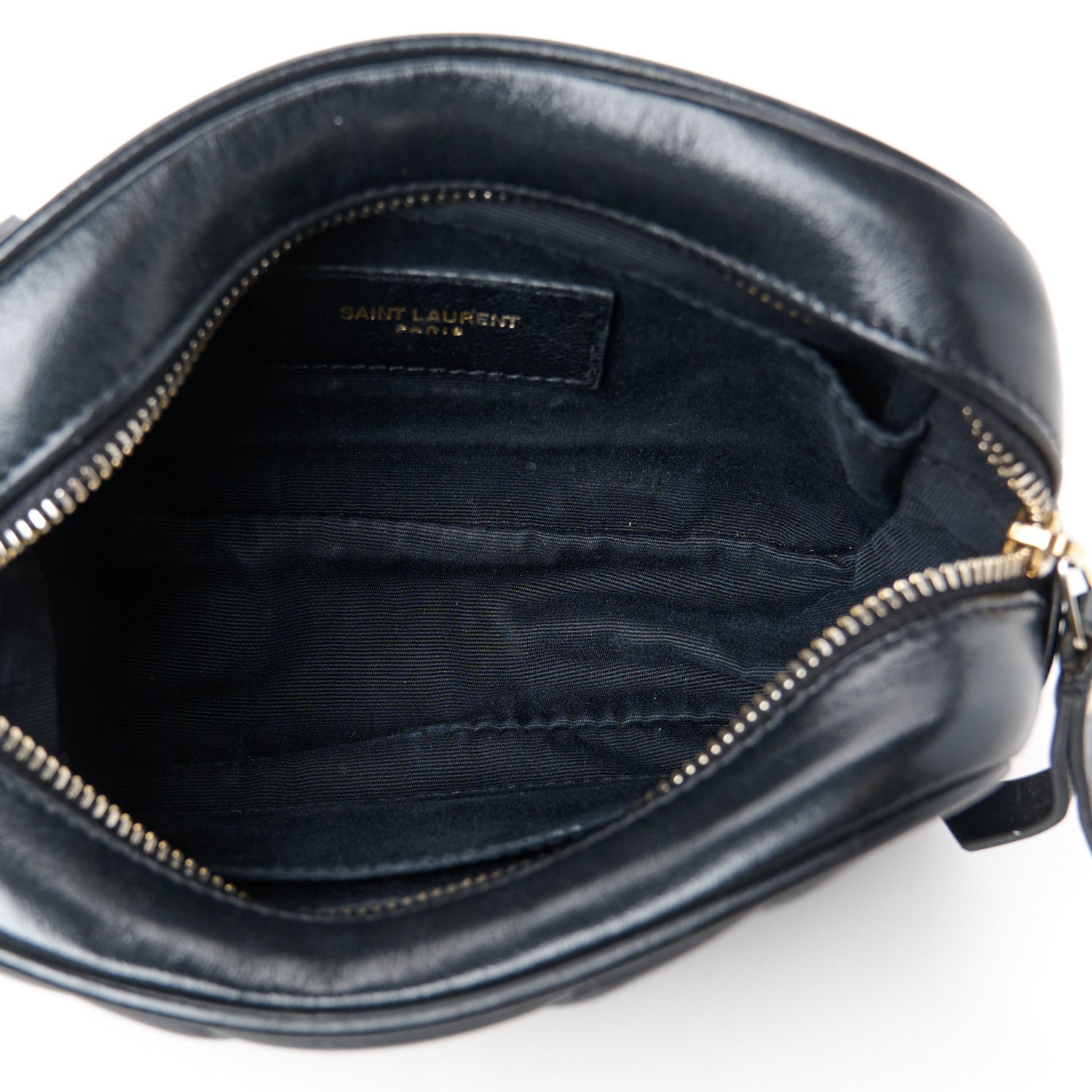 Saint Laurent Calfskin Matelasse Monogram Lou Belt Bag Black 5 of 10