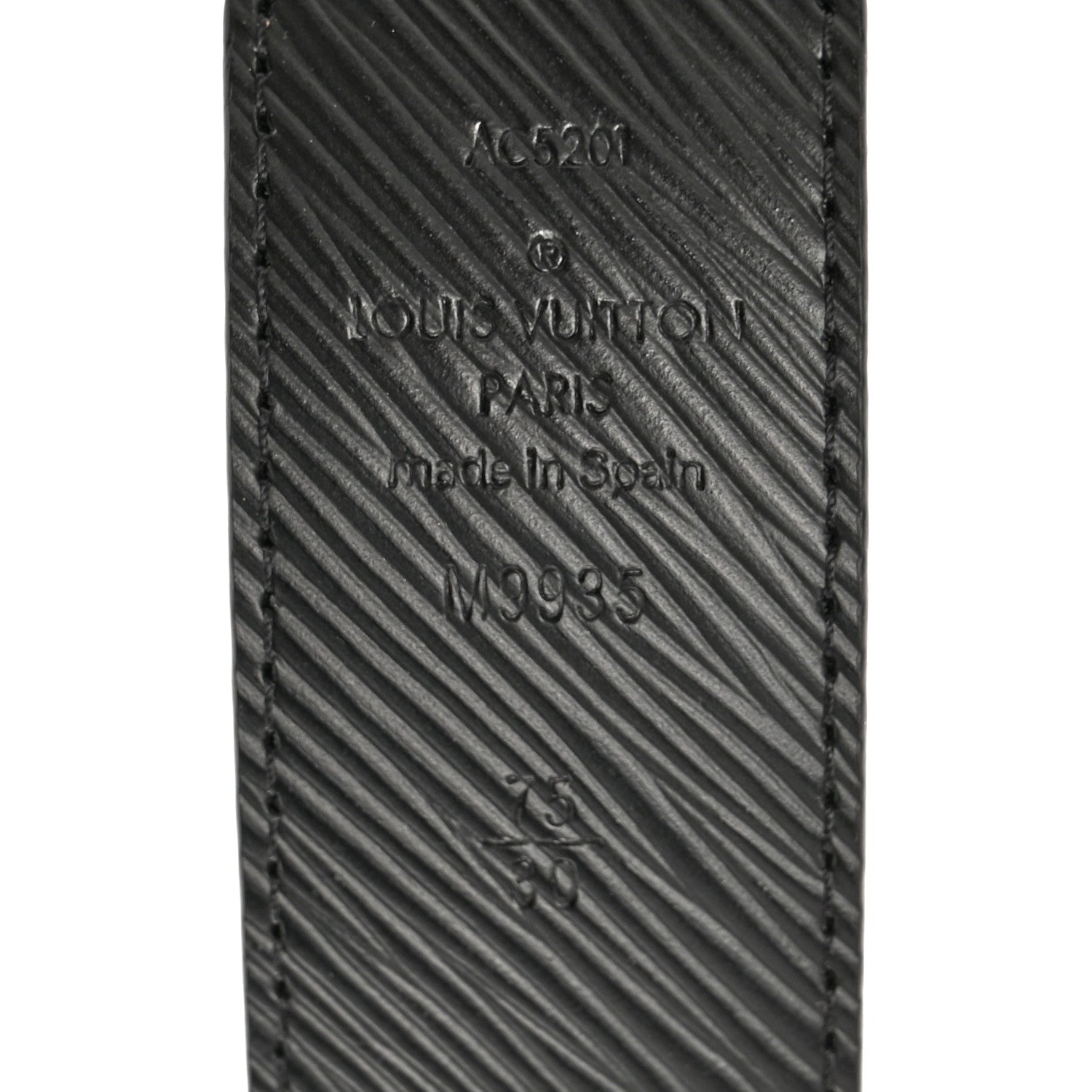 Louis Vuitton Monogram Epi 35mm LV Circle Reversible Belt 75 30 Black 5 of 10