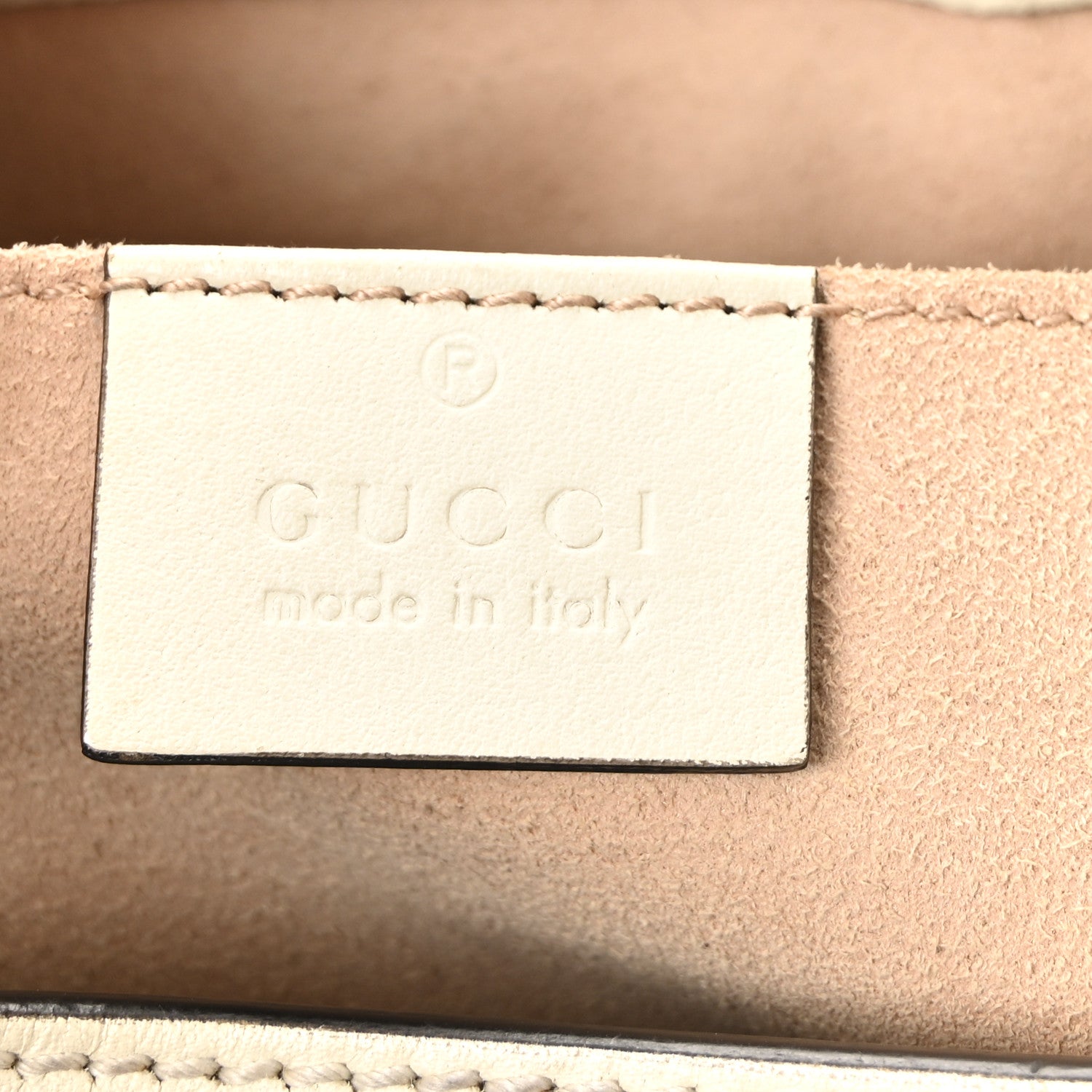Gucci GG Supreme Monogram Moon Calfskin Small Padlock Tote Beige Ebony Mystic White 6 of 10