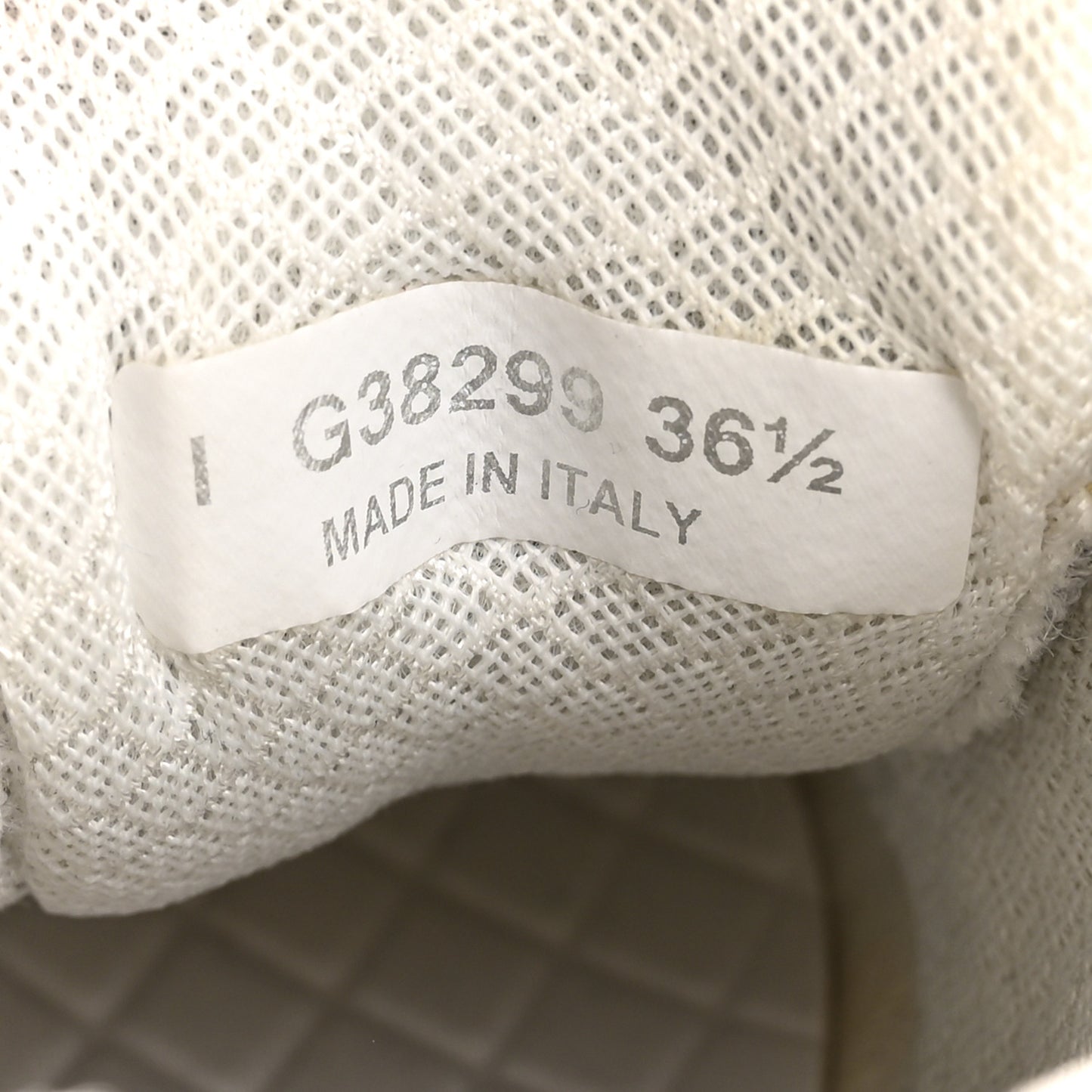 Nylon Calfskin Suede Womens CC Sneakers 36.5 Grey White