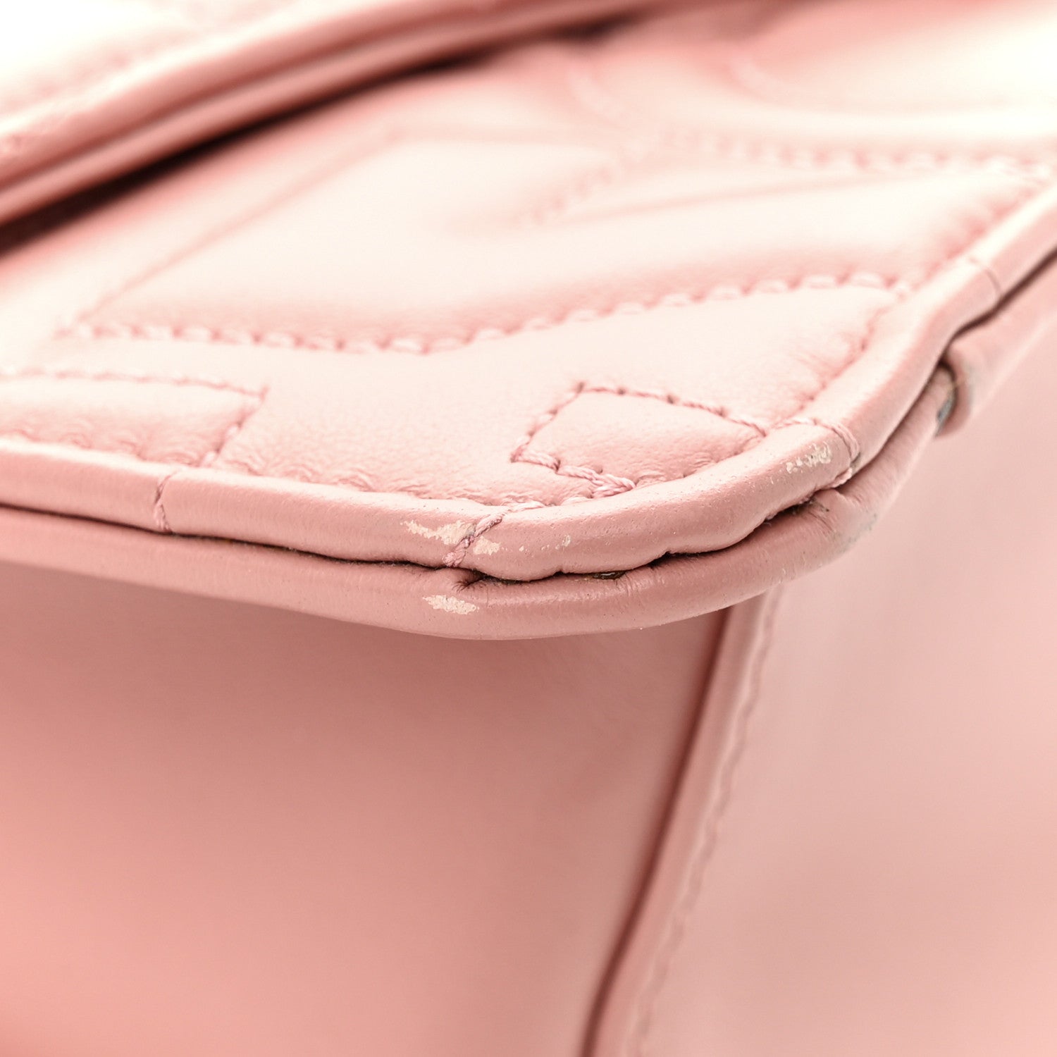 Salvatore Ferragamo Calfskin Quilted Gancini Flap Bag Antique Rose 12 of 13