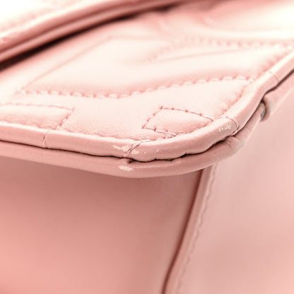 Salvatore Ferragamo Calfskin Quilted Gancini Flap Bag Antique Rose 12 of 13