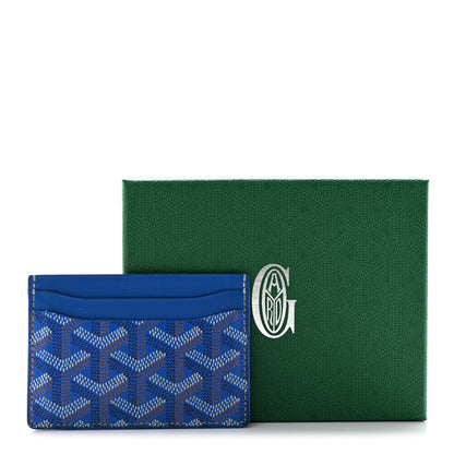Goyard Goyardine Saint Sulpice Card Holder Sky Blue 12 of 12