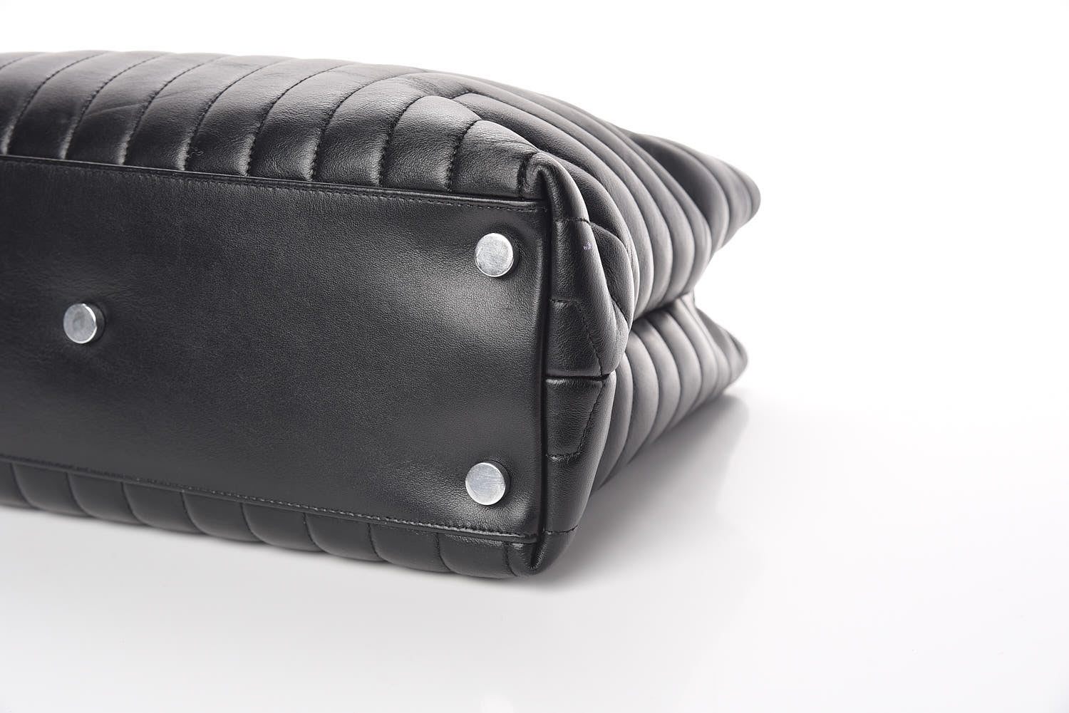 Saint Laurent Calfskin Y Quilted Monogram Large Loulou Shopper Black 11 of 12