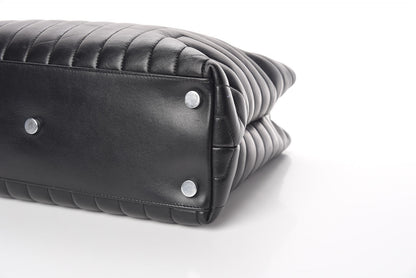 Saint Laurent Calfskin Y Quilted Monogram Large Loulou Shopper Black 11 of 12