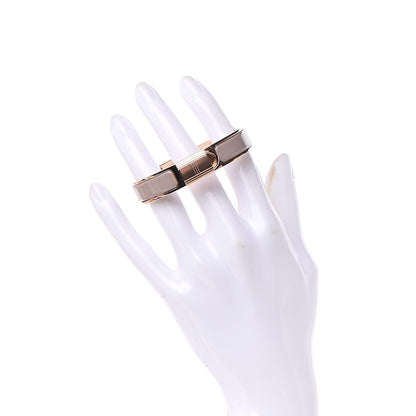 Hermes Enamel Narrow Clic Cadenas Bracelet PM Marron Glace 2 of 6