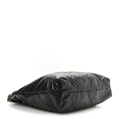 Chanel Shiny Calfskin Quilted Small Chanel 22 Black 4 of 10