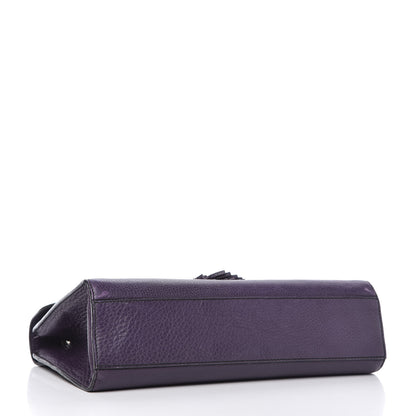 Gucci Pebbled Calfskin Medium Emily Chain Shoulder Bag Purple 4 of 14