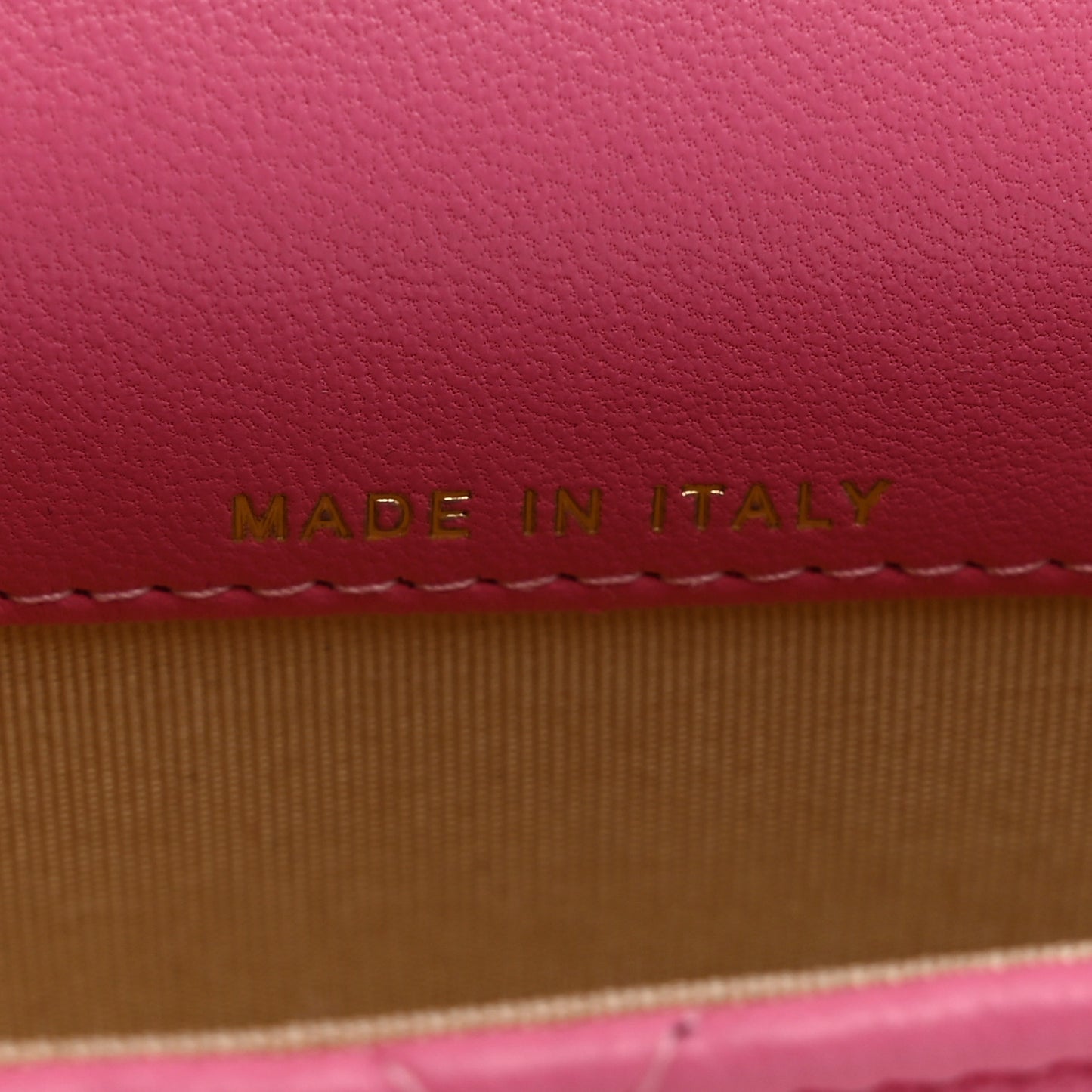 Lambskin Quilted Pearl Crush Clutch With Chain Pink