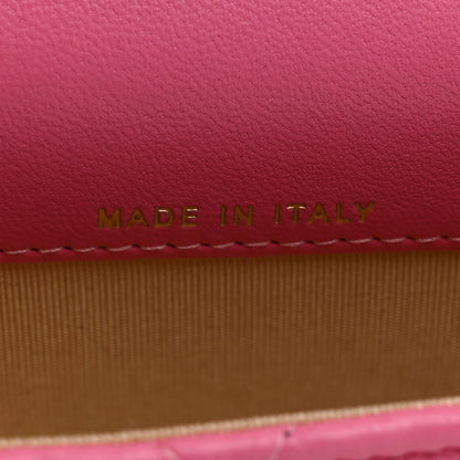 Chanel Lambskin Quilted Pearl Crush Clutch With Chain Pink 10 of 12