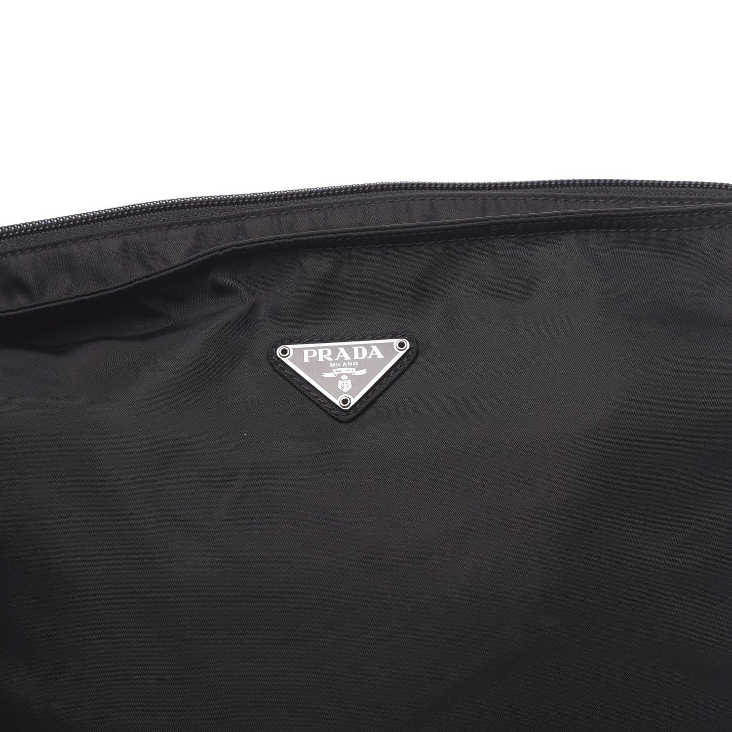 Nylon Vela Flat Messenger Bag Black