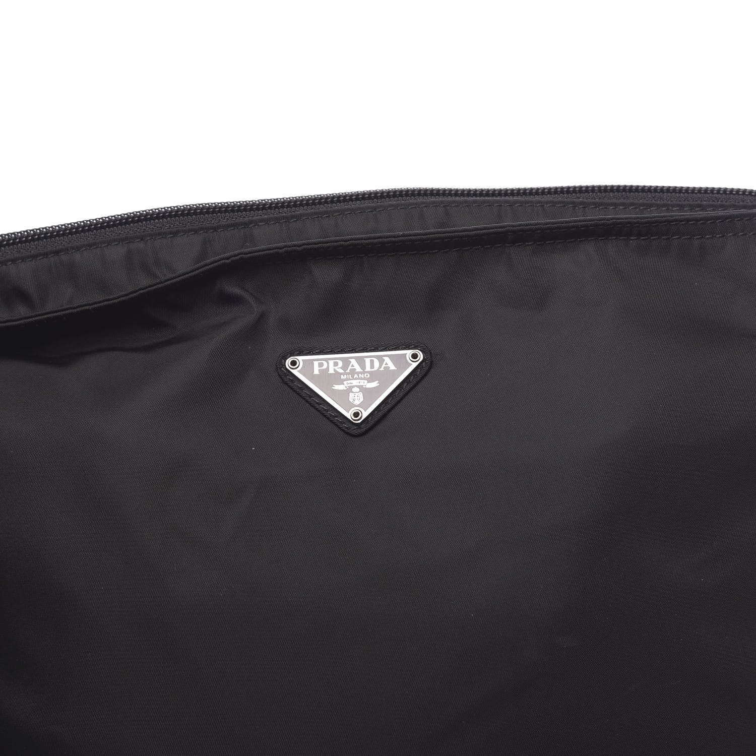 Prada Nylon Vela Flat Messenger Bag Black 8 of 10