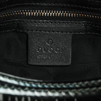 Gucci Iridescent Patent Medium Icon Bit Shoulder Bag Black 6 of 7