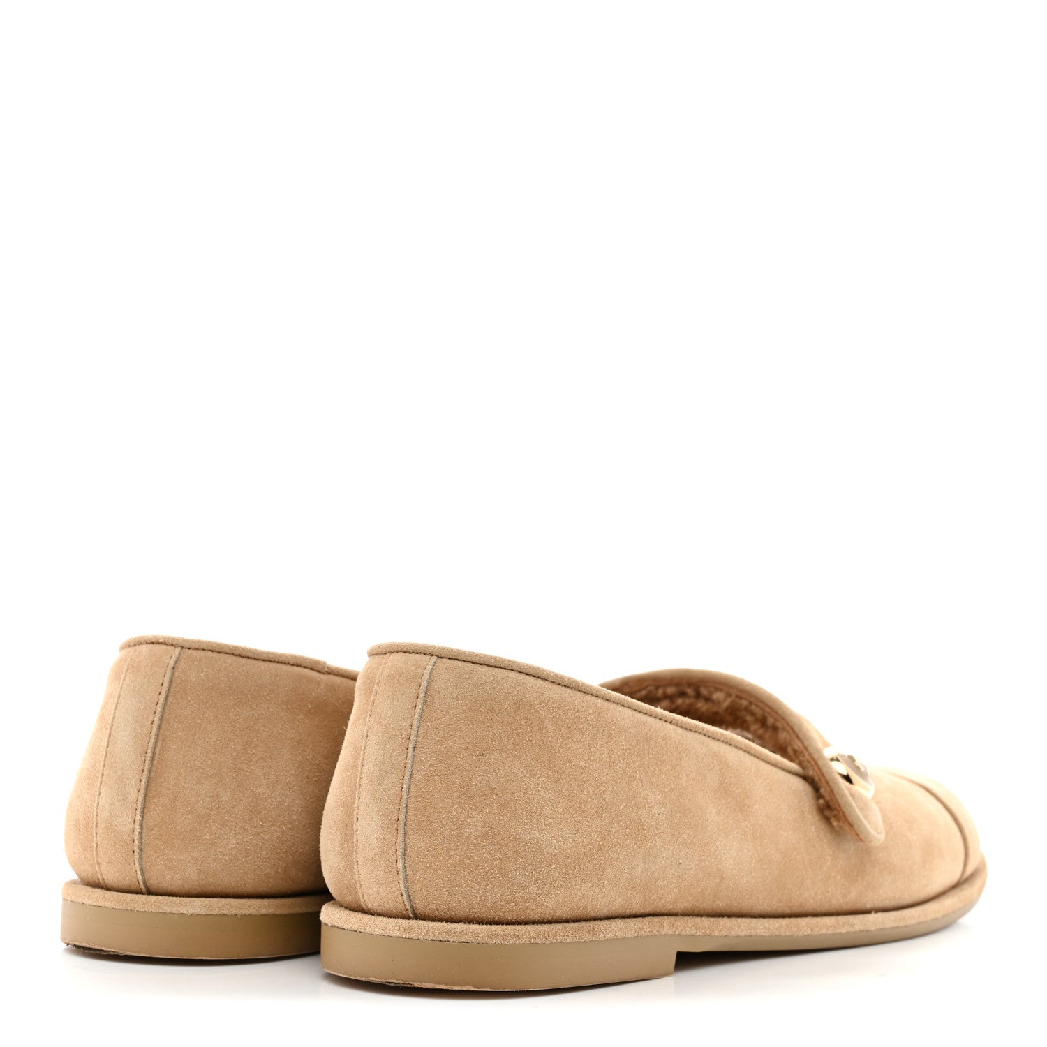 Chanel Suede Cap Toe CC Mary Jane Flats 40.5 Beige 5 of 9