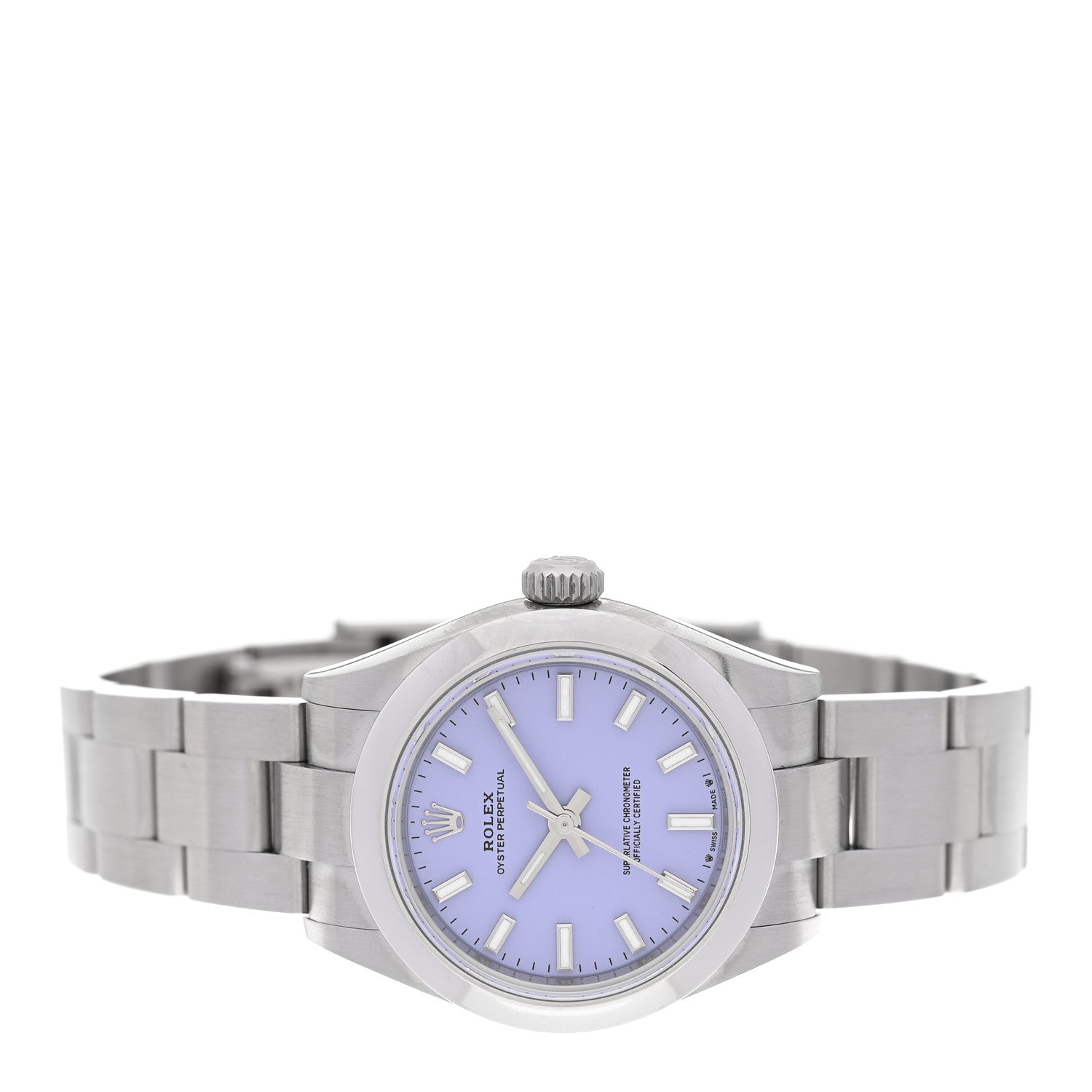 Rolex Stainless Steel 28mm Oyster Perpetual Datejust Watch Lavender 276200 2 of 5