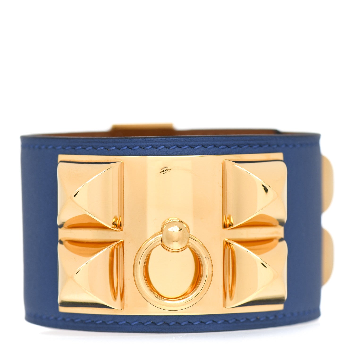 Hermes Swift Collier de Chien CDC Bracelet T3 Bleu Agate 1 of 4