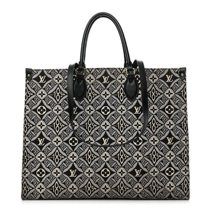 Louis Vuitton Jacquard Since 1854 Onthego GM Grey 1 of 15